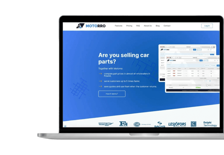 Motorro laptop case study mockup eng